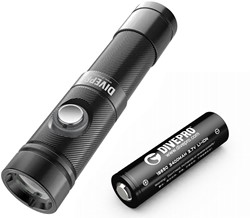 Divepro S10 1000 Lumen Zwart met extra batterij