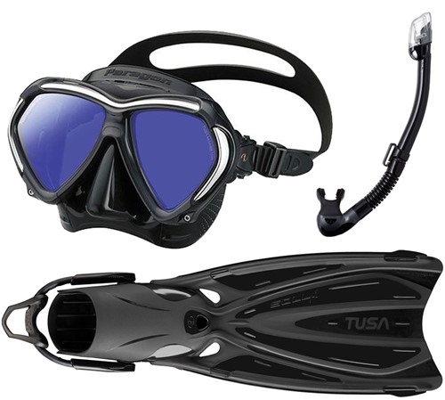 TUSA Paragon - Snorkelset - Black