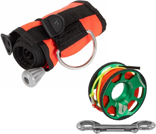 Apeks 1.4 m Deco Boei met 30 m spool
