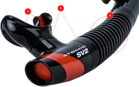 Snorkel, SV2, Black/Red-2