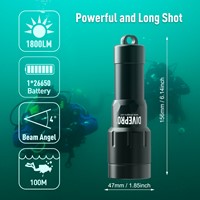 Divepro Duiklamp D18 1800 Lumen met Accu-2