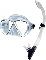 IST Sports Martinique - Snorkelset - Volwassenen - Goede Pasvorm - Wit