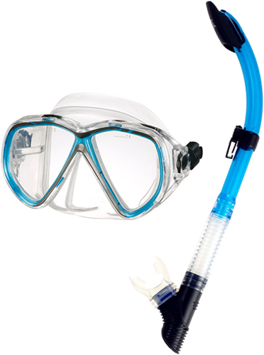 IST Sports Martinique - Snorkelset - Volwassenen - Goede Pasvorm - Ocean Blue