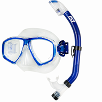 IST Sports Snorkeling Set Dry Top Blue