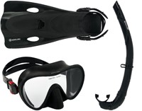 Aqualung Nabul - Snorkelset - Zwart - S/M