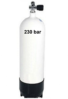 Duikfles 12 ltr Lang - Staal - 230 Bar - Kaal