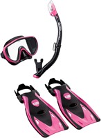 TUSA Snorkelset Serene - Volwassenen - Masker, Snorkel en Vinnen