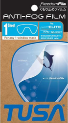 TUSA Anti Fog Film voor Freedom Elite en Tri-Quest masker