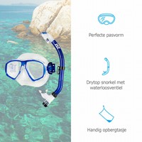 IST Sports Snorkeling Set Dry Top Blue-3
