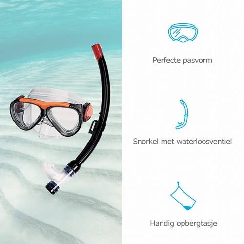 IST Sports - Snorkelset voor kinderen - Masker en Snorkel - Siliconen-2