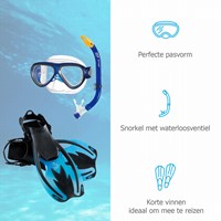IST Sports Twingo - Snorkelset voor Kinderen - 5 tot 12 jaar - maat 34 tot 38-2