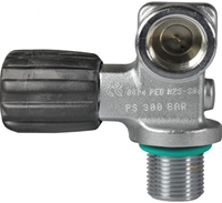 Kraan Mono M25x2 - DIN 300 Bar - Nitrox