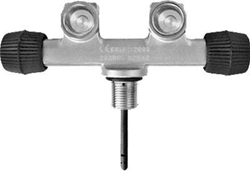 Kraan Dubbel - M25x2 - T-Inline 230 Bar - Air