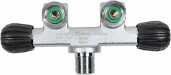 Kraan Dubbel - M25x2 - T-Inline 230 Bar - Air