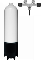 Duikfles 12L Lang - 230B - Dubbele Kraan
