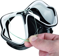 Glazen op sterkte voor Mares X-Vision - links
