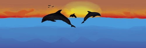 3 Dolphins Mask Strap Cover