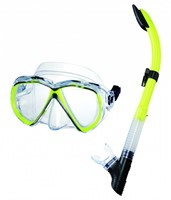 IST Sports Martinique - Snorkelset - Volwassenen - Goede Pasvorm - Geel