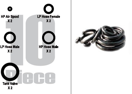 O-ring reserve kit 10 pcs