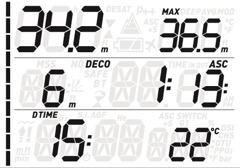 Mares Quad Duikcomputer - Big Display - Nitrox-3
