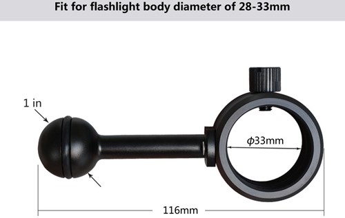 DivePro Ball Joint Bracket 33mm-2