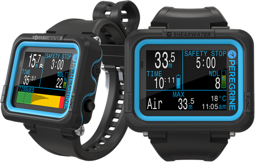 Shearwater Peregrine - Duikcomputer - Black/Cyan