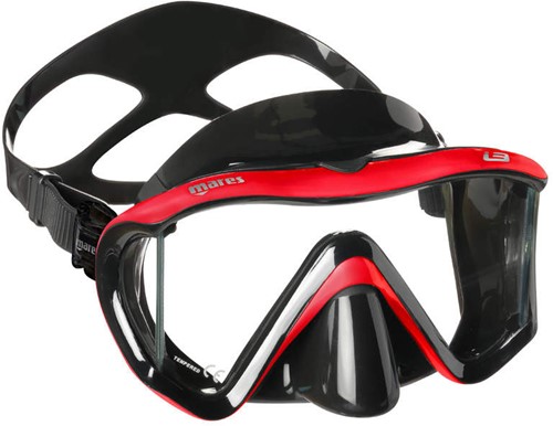 Mares i3 Duikbril Black / Red