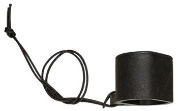 Kraandop met Touwtje - Zwart