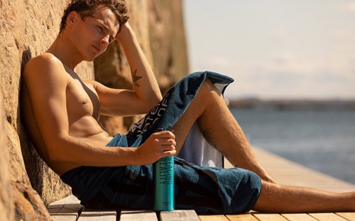 Waterproof Water Bottle Blue-2