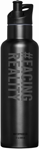 Waterproof Water Bottle Dark Grey