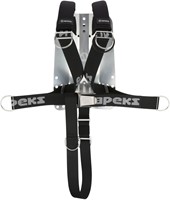 Apeks Deluxe Harnas - RVS Backplate