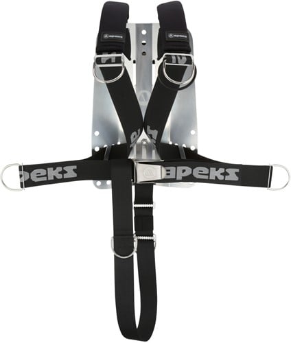 Apeks Deluxe Harnas - RVS Backplate