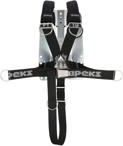 Apeks Deluxe Harnas - Aluminium Backplat