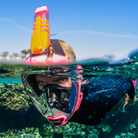 Aria QR+ Snorkelmasker Roze S/M-3