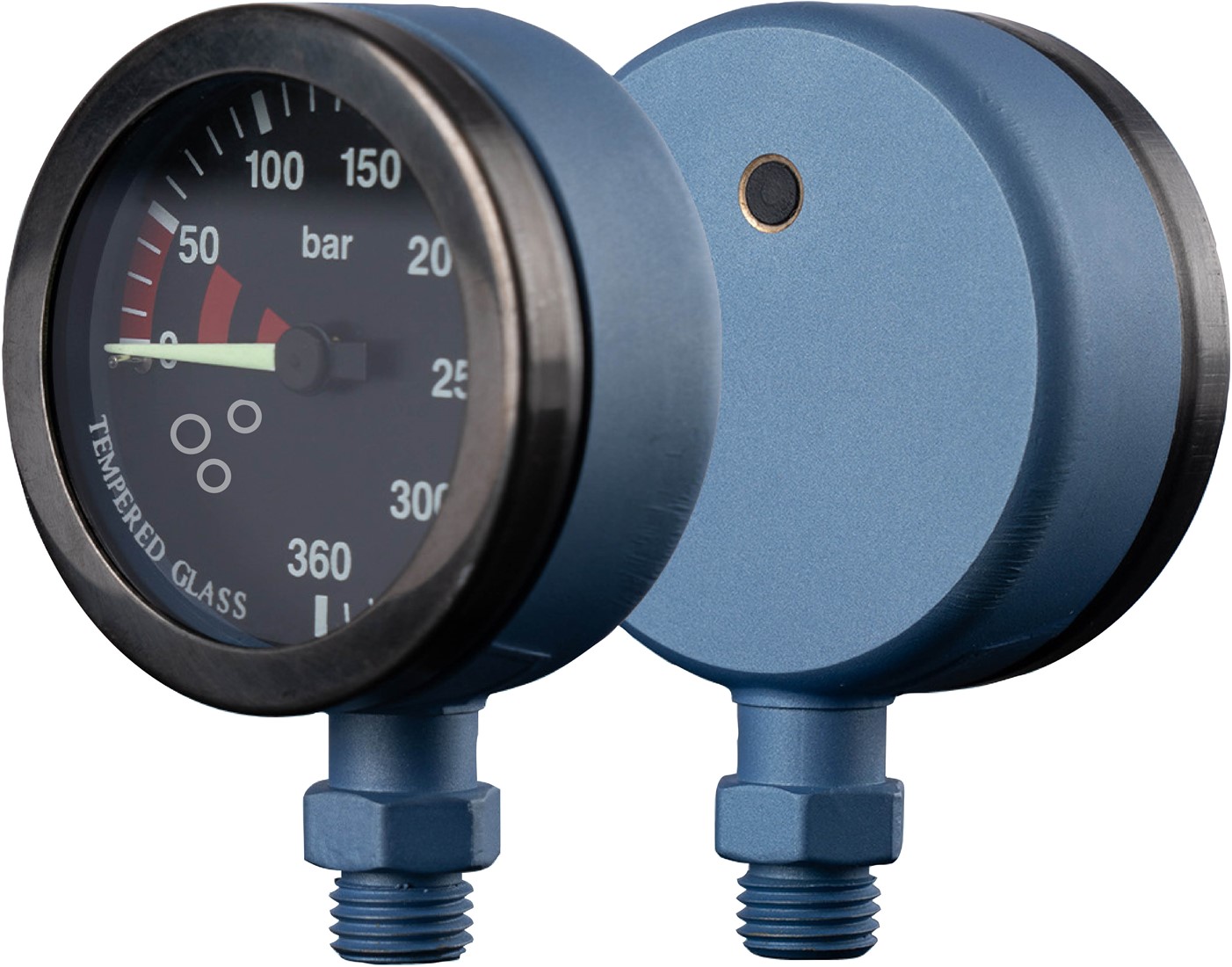 Atlantis Manometer 52mm - 300 Bar - Blue Cerakote Duikwereld