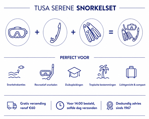 TUSA Serene Snorkelset-2