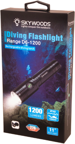 Skywoods Diving D6 1200 Lumen-3