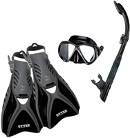 SNORKELSET CF02 BLAUW S (35-40