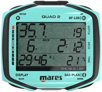 Mares Quad 2 - Duikcomputer - Aqua Blue-2