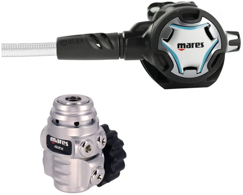 Mares Dual Adjustable 62X White / Aqua