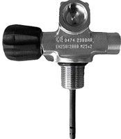 Duikfles 80 CF Aluminium - Laterale Kraan Links-3