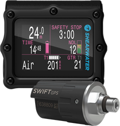 Shearwater Perdix 2 Ti met zender Swift GPS