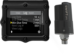 Shearwater Perdix 3 met Swift GPS zender - Black