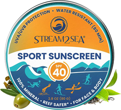 Stream2Sea SPF 40 Sport Sunscreen Zinc Balm 83ml