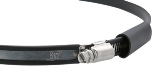 RVS Flesband met PVC cover 215mm-2
