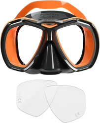 Mares Force-X LS Duikbril op sterkte - Minglazen -1.0 t/m -6.5