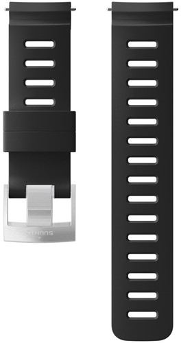 SUUNTO 24MM DIVE 1 SILICONE STRAP BLACK/STEEL M