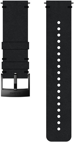 SUUNTO 24MM URBAN 2 LEATHER STRAP BLACK/BLACK M