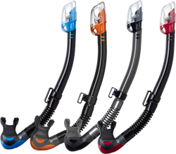 TUSA Hyperdry Elite II - Snorkel met donker siliconen