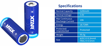 XTAR Batterij 26650 - 5000 mAh-2